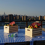 Cocktails and city views.